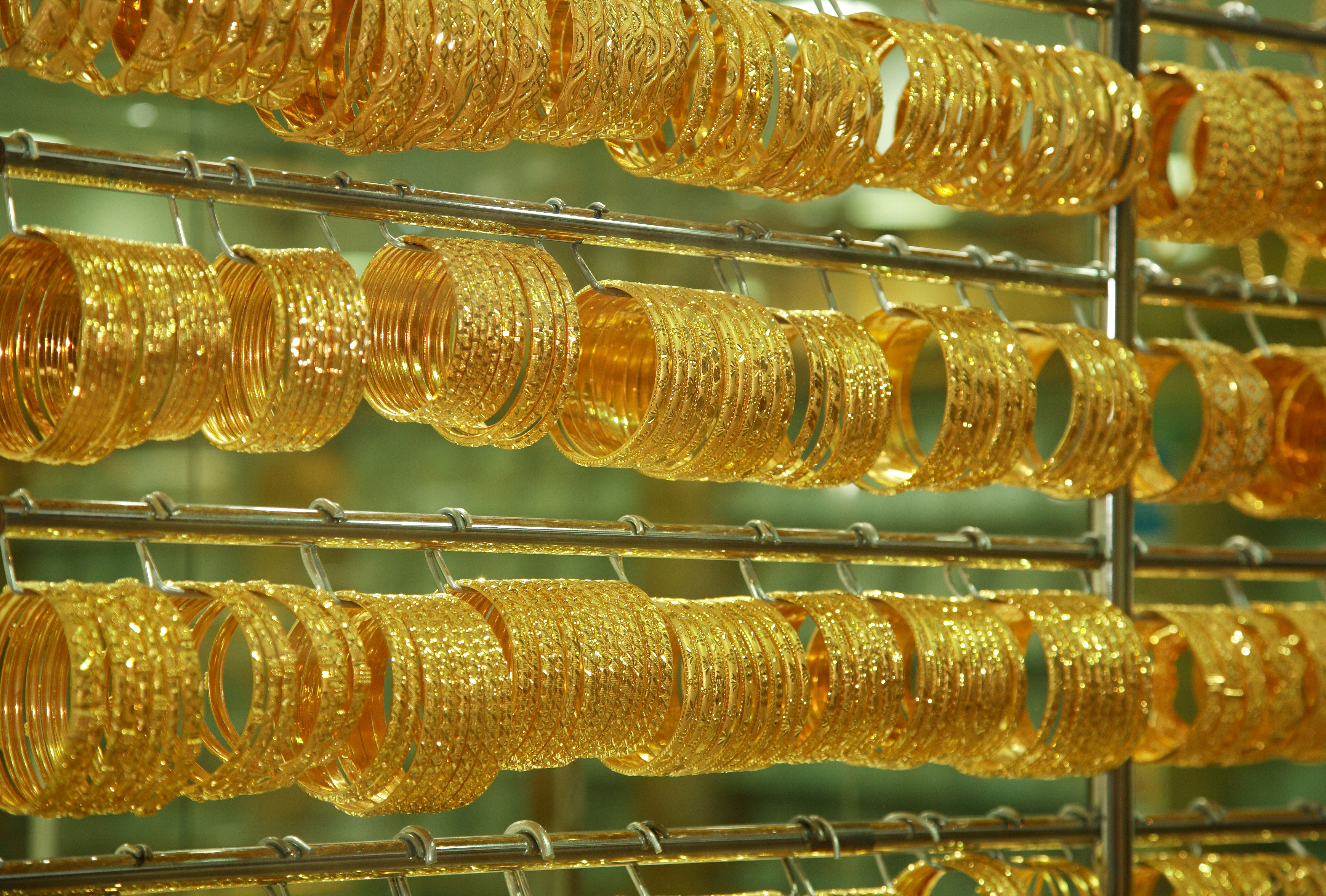 Gold bangles, Dubai, United Arab Emirates